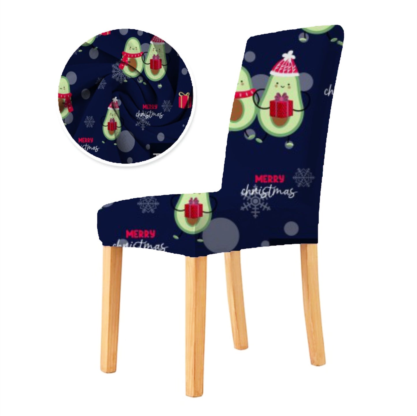 FUNDA PARA SILLA DE COMEDOR NAVIDEÑA