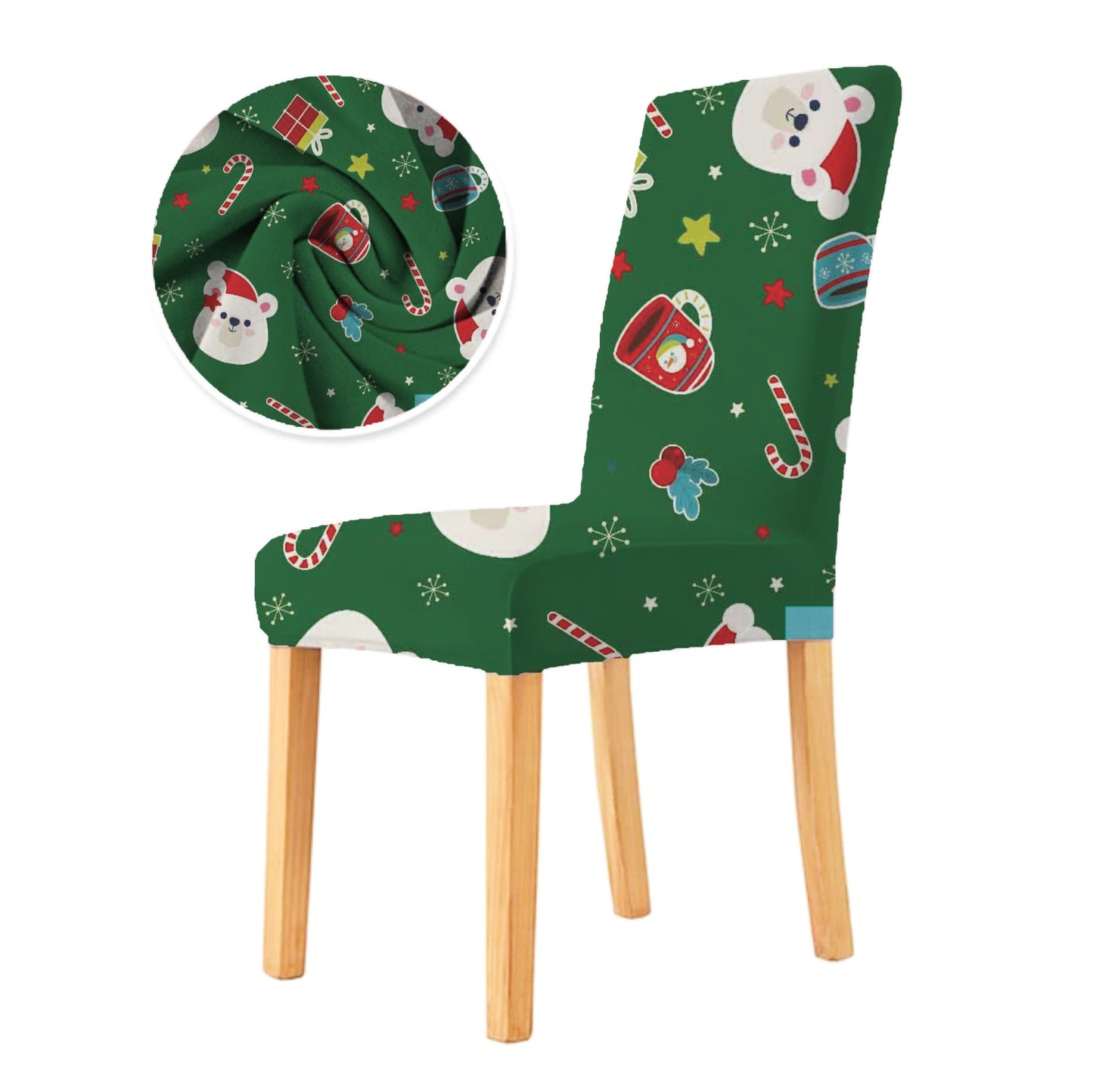 FUNDA PARA SILLA DE COMEDOR NAVIDEÑA