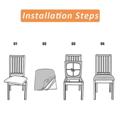 FUNDA SIN ESPALDAR PARA SILLA DE COMEDOR PREMIUM ⭐⭐⭐⭐⭐ 5/5